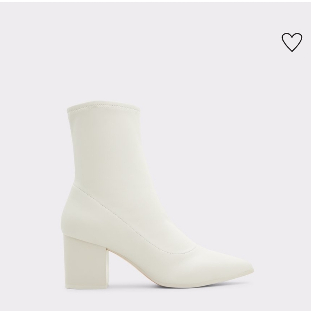 Aldo Priella Ankle boot Chunky Healed Boot In Color Bone Pointed Toe  US 9